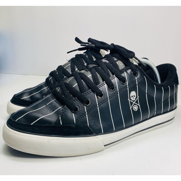 C1RCA AL50 Adrian Lopez Pro Model Black Pinstripe Skate Shoes M 9.5 Vintage Y2K - Picture 3 of 15